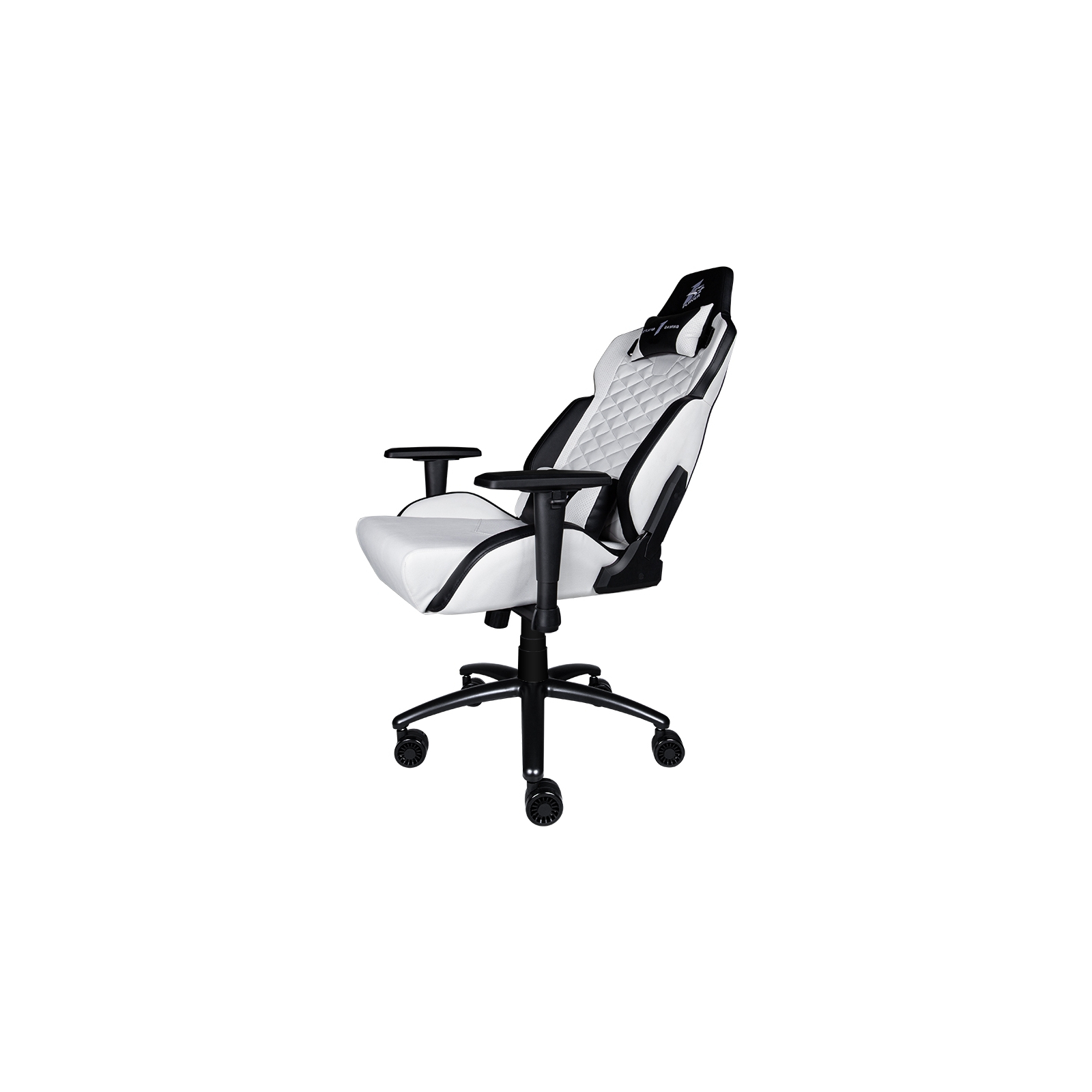 Крісло ігрове 1stPlayer DK2 Black-White зображення 7
