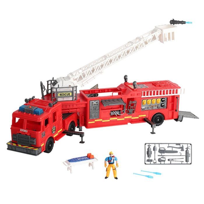 Спецтехника Motor Shop Спасатели Giant Fire Engine Trailer Гигантская пожарная машина (546058) изображение 4