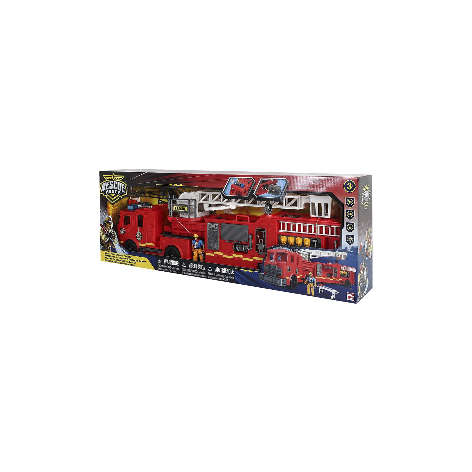 Спецтехника Motor Shop Спасатели Giant Fire Engine Trailer Гигантская пожарная машина (546058)