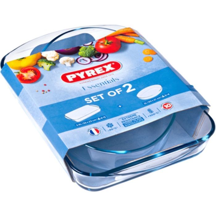 Форма для выпечки Pyrex Essentials набір 2 шт 3.7 + 2.0 л (912S958/7044) изображение 2