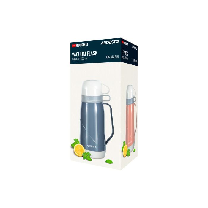 Термос Ardesto Gemini Gourmet 1800 мл Синьо-сірий (AR2618BLG) изображение 8