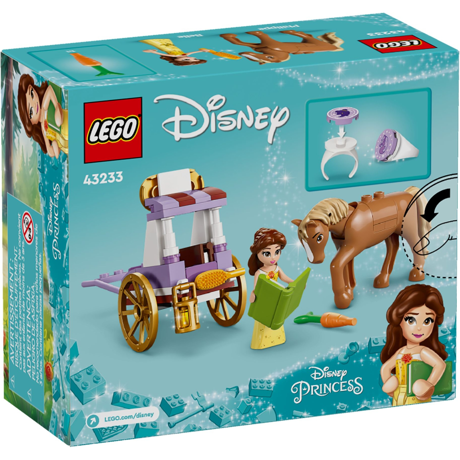 Конструктор LEGO Disney Сказочная карета Белль 62 деталей (43233) изображение 6
