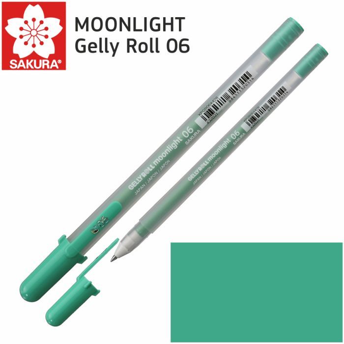 Ручка гелева Sakura MOONLIGHT Gelly Roll 06, Зелений трав'яний (084511320314)