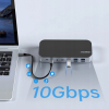 Концентратор Choetech USB-C 15-in-1 HDMI/PD/CR/LAN/USB-A/USB-C/AUX/VGA/DP (HUB-M52-GY) зображення 10