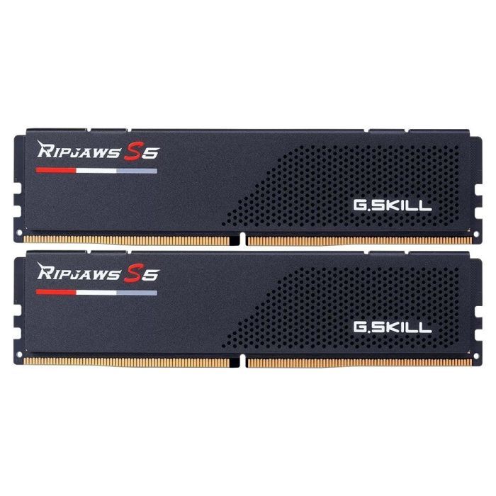 Модуль памяти для компьютера DDR5 32GB (2x16GB) 6400 MHz Ripjaws S5 Black G.Skill (F5-6400J3239G16GX2-RS5K)