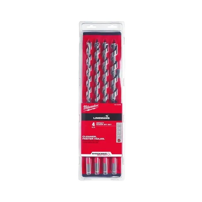 Набор сверл Milwaukee Impact Linemans спиральных 4шт (48136780) изображение 2