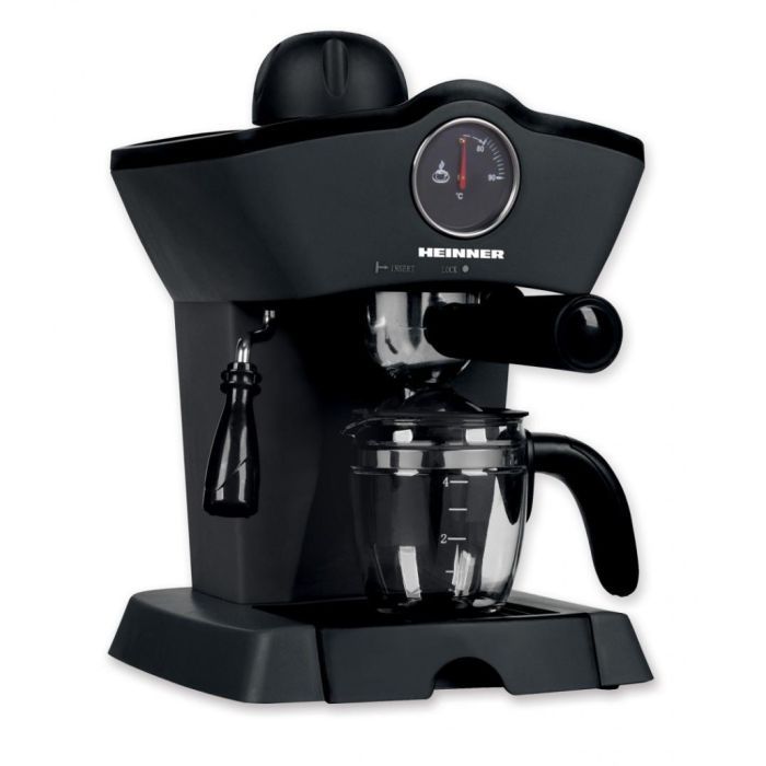 Рожковая кофеварка эспрессо HEINNER HEM-200BK