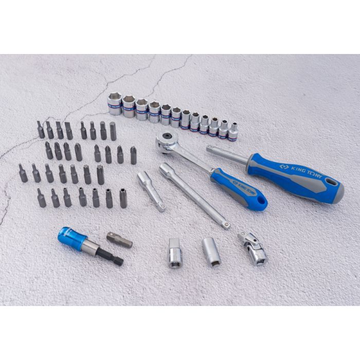 Набор инструментов KING TONY 1/4" 51 шт. (2551MR) изображение 3