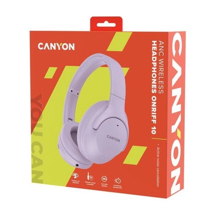 Навушники Canyon OnRiff 10 ANC Bluetooth Purple (CNS-CBTHS10PU) зображення 3