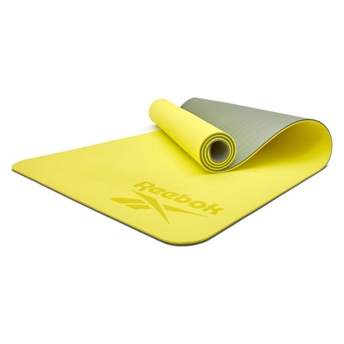 Коврик для йоги Reebok Double Sided Yoga Mat чорний, сірий RAYG-11042BKGR (885652020817)