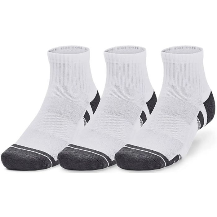 Носки Under Armour 1379528-100 Performance Cotton 3 пари Qtr білий LG (196883995226)