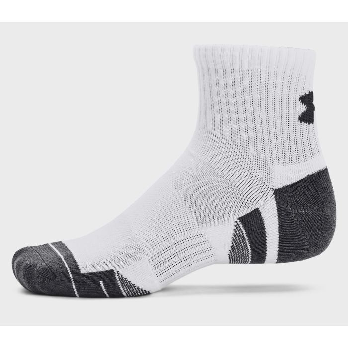 Носки Under Armour 1379528-100 Performance Cotton 3 пари Qtr білий LG (196883995226) изображение 2
