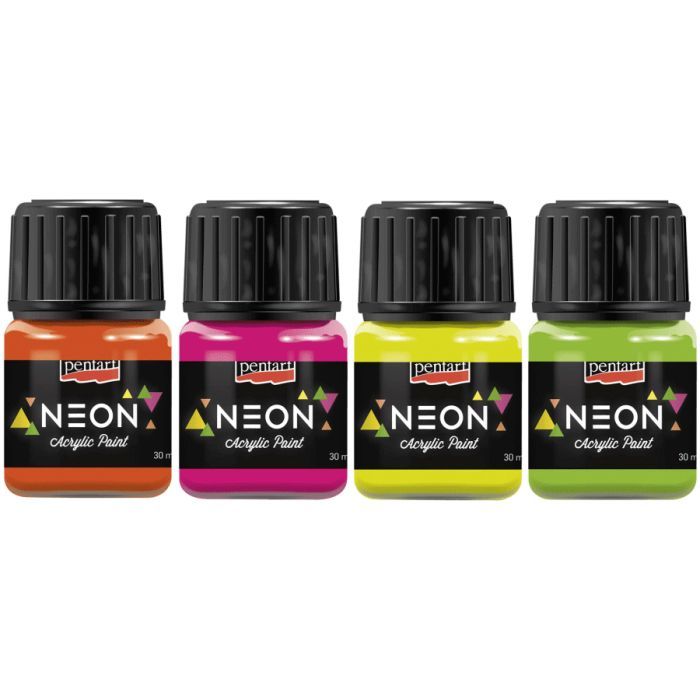 Акрилові фарби Pentart Neon, Оранжева, 30 мл (5997412761313) зображення 2