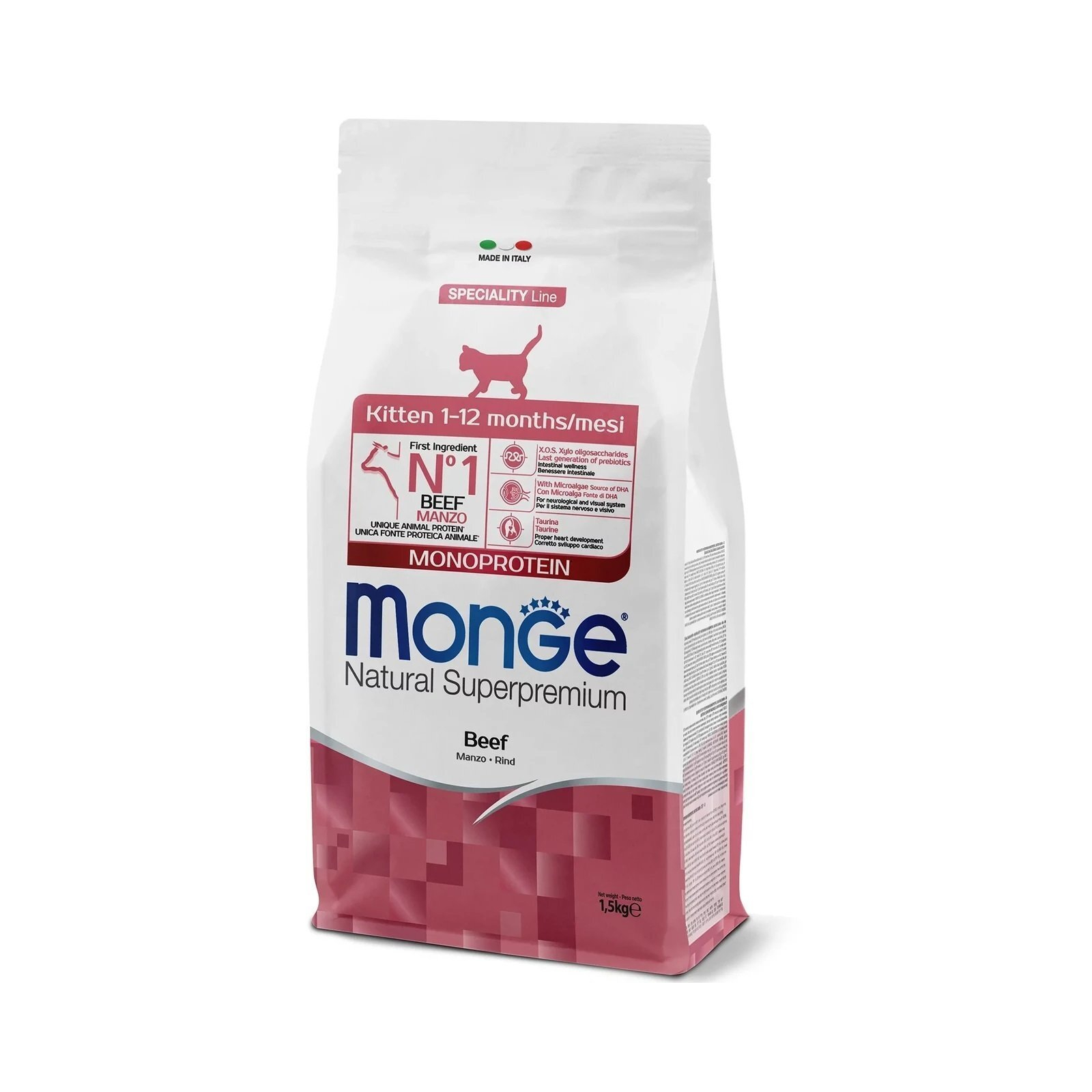 Сухий корм для кішок Monge Cat Kitten з яловичиною 400 г (8009470011969)