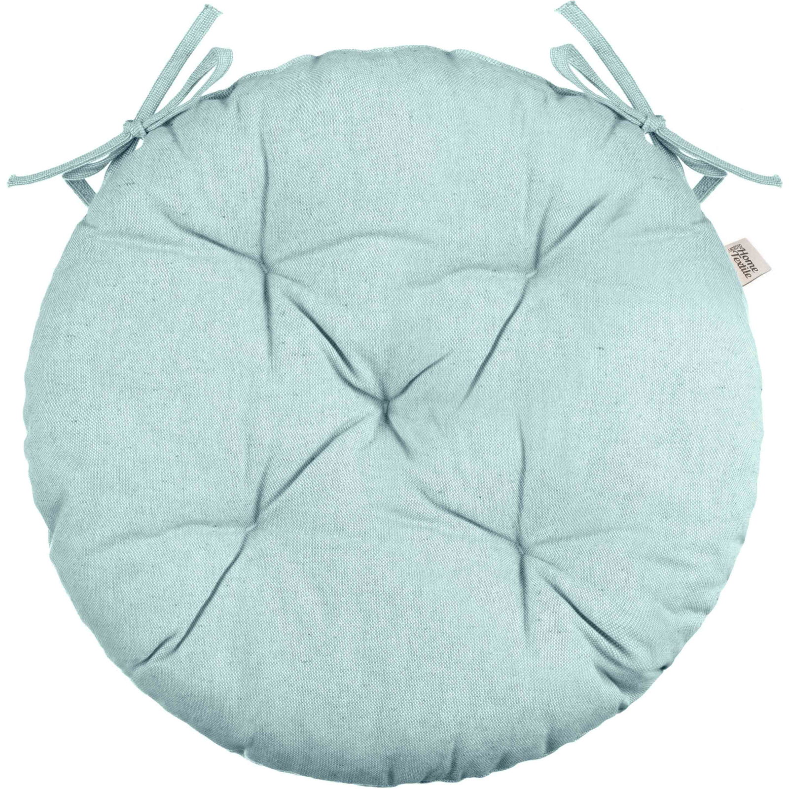 Подушка на стул Ardesto Oliver, круглая 40 см, 100% хлопок, нап-ч: 50% холоф, 50% пп, бирюза (ART03OT) изображение 2