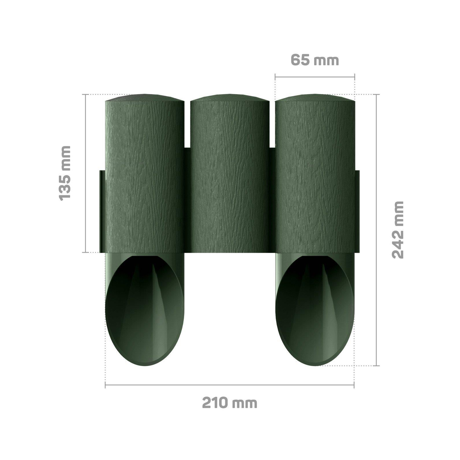 Садова огорожа Cellfast газонна, 3 MAXI, 10 секцій по 21см, 2.1м, зелена (34-012) зображення 3