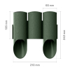 Садовое ограждение Cellfast газонная, 3 MAXI, 10 секций по 21см, 2.1м, зеленая (34-012) изображение 3