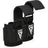 Крюки для тяги на запястья RDX W5 Gym Hook Strap Black Plus (WAN-W5B+)