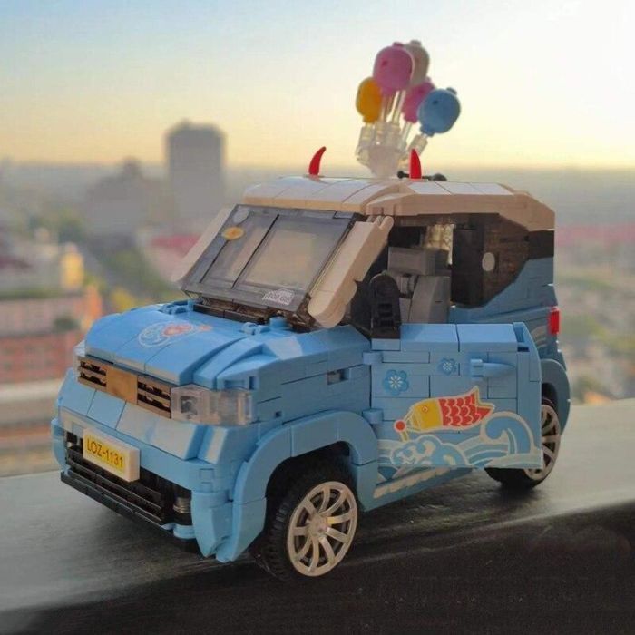Конструктор LOZ mini Автомобиль MINI голубой (1131) изображение 3