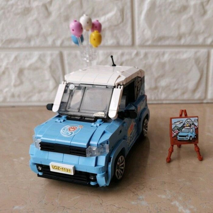 Конструктор LOZ mini Автомобиль MINI голубой (1131) изображение 4