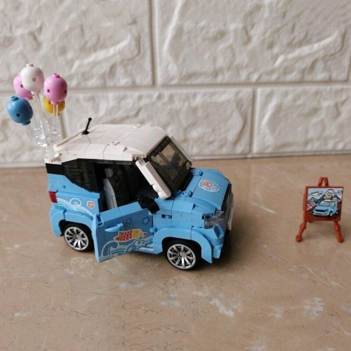 Конструктор LOZ mini Автомобиль MINI голубой (1131) изображение 5