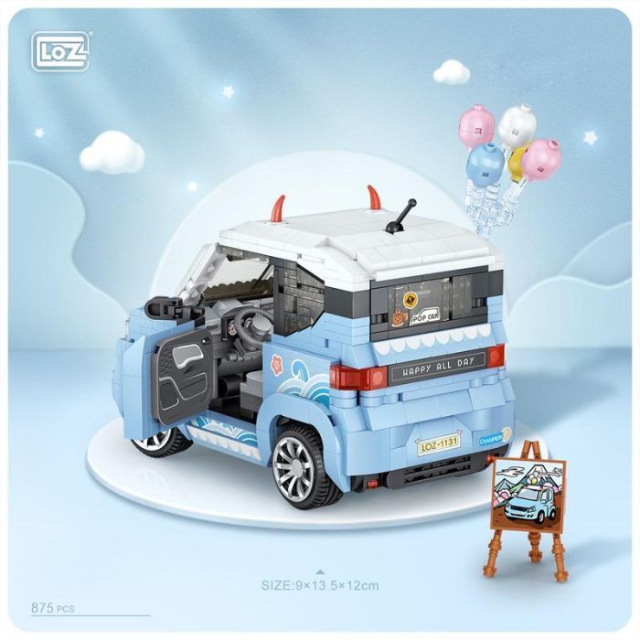 Конструктор LOZ mini Автомобиль MINI голубой (1131) изображение 7