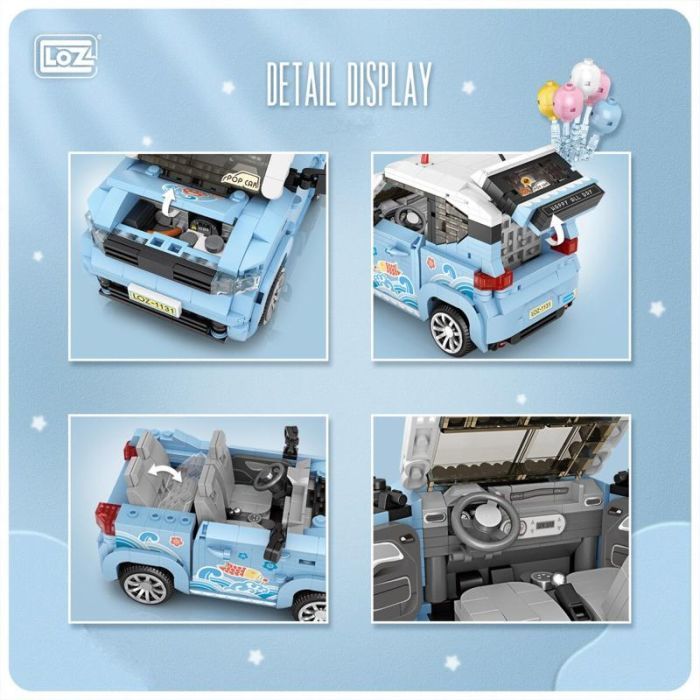 Конструктор LOZ mini Автомобиль MINI голубой (1131) изображение 8