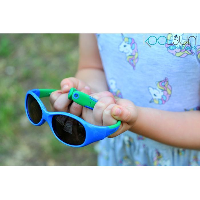 Дитячі сонцезахисні окуляри Koolsun Flex синьо-зелений 3-6 років (KS-FLRS003) зображення 4