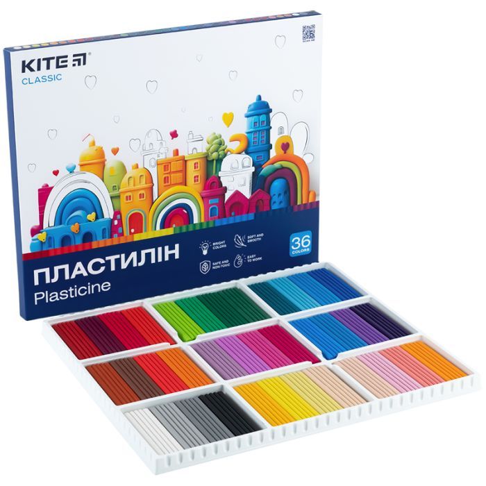 Пластилин Kite Classic 36 цветов, 720 г (K-078) изображение 5