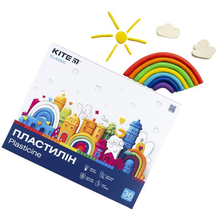Пластилин Kite Classic 36 цветов, 720 г (K-078) изображение 6