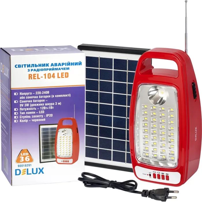 Фонарь Delux REL-104 + подарунок REL-107 (90022814) изображение 3