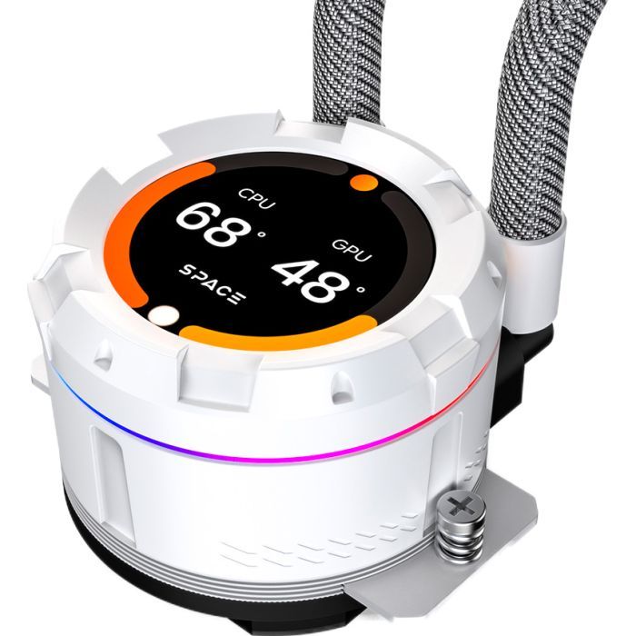 Система жидкостного охлаждения ID-Cooling SL360 XE White изображение 6