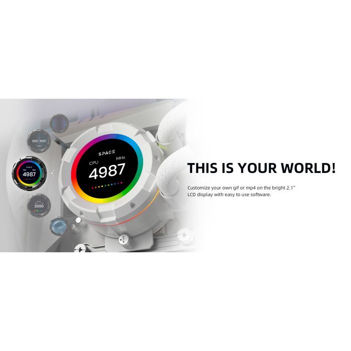Система жидкостного охлаждения ID-Cooling SL360 XE White изображение 9