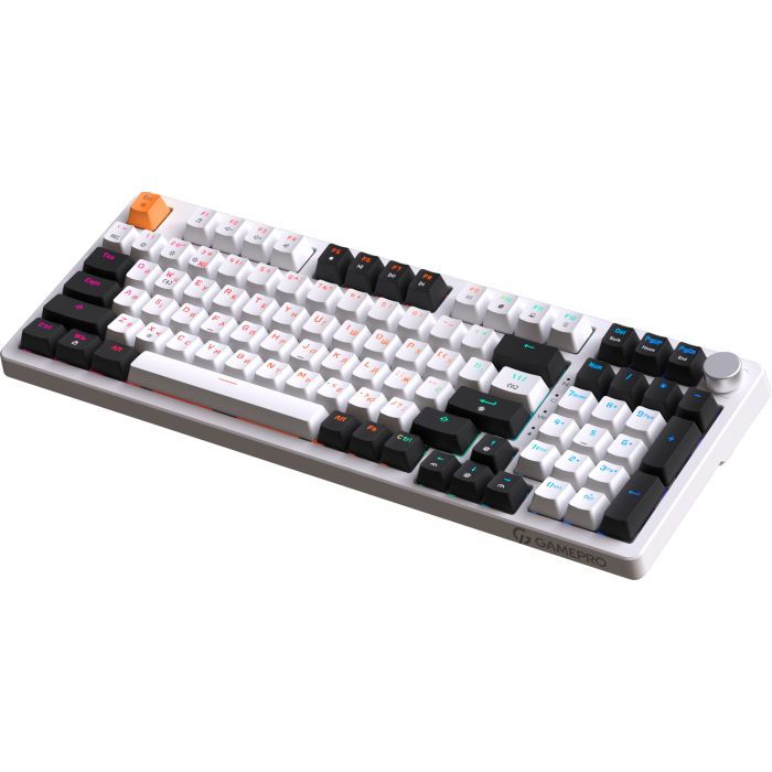 Клавиатура GamePro MK170W Hot-Swap Red Swich RGB USB UA White (MK170W) изображение 4