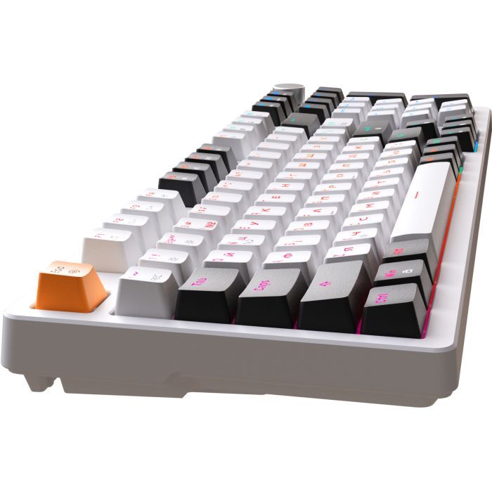 Клавиатура GamePro MK170W Hot-Swap Red Swich RGB USB UA White (MK170W) изображение 5