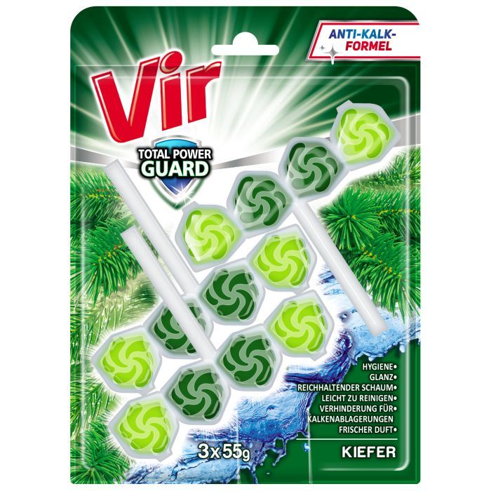 Туалетный блок Vir Total Power Guard Хвоя 3x55 г (3801003002186)