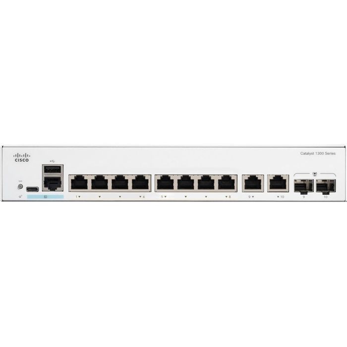 Комутатор мережевий Cisco C1300-8T-E-2G зображення 2