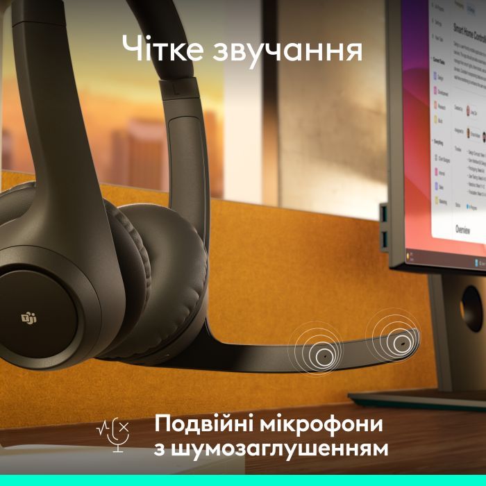 Наушники Logitech Zone 305 for Business Bluetooth Black (981-001458) изображение 10
