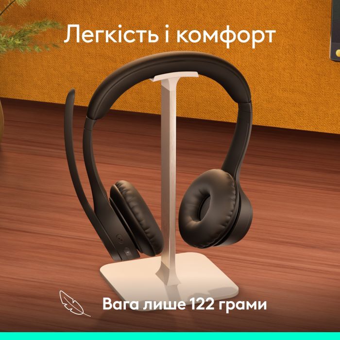 Наушники Logitech Zone 305 for Business Bluetooth Black (981-001458) изображение 11