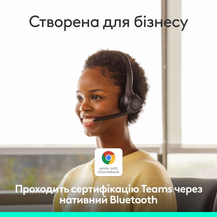 Наушники Logitech Zone 305 for Business Bluetooth Black (981-001458) изображение 9