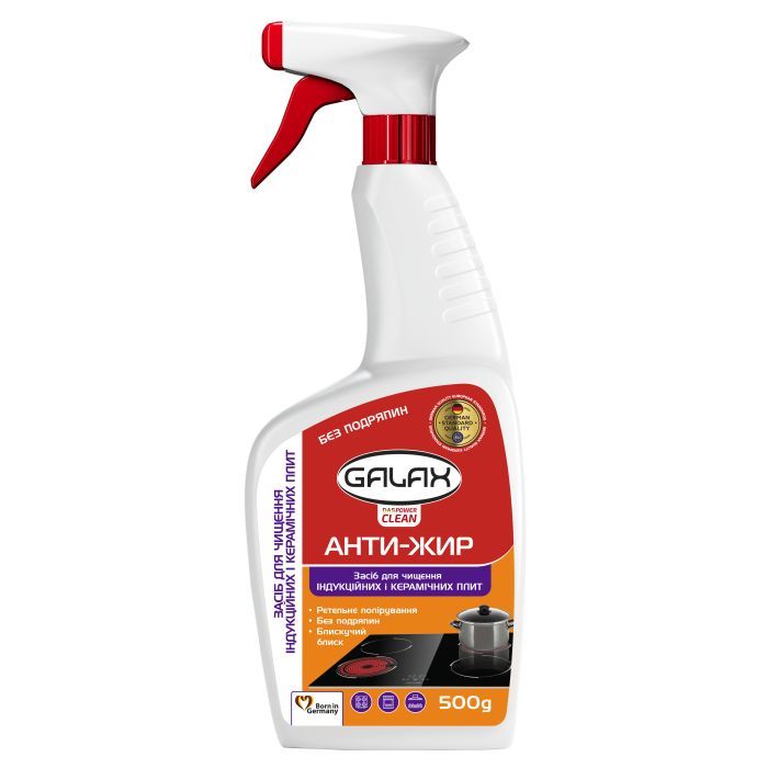 Средство для чистки стеклокерамики Galax das PowerClean Анти-жир 500 г (4262396144096)