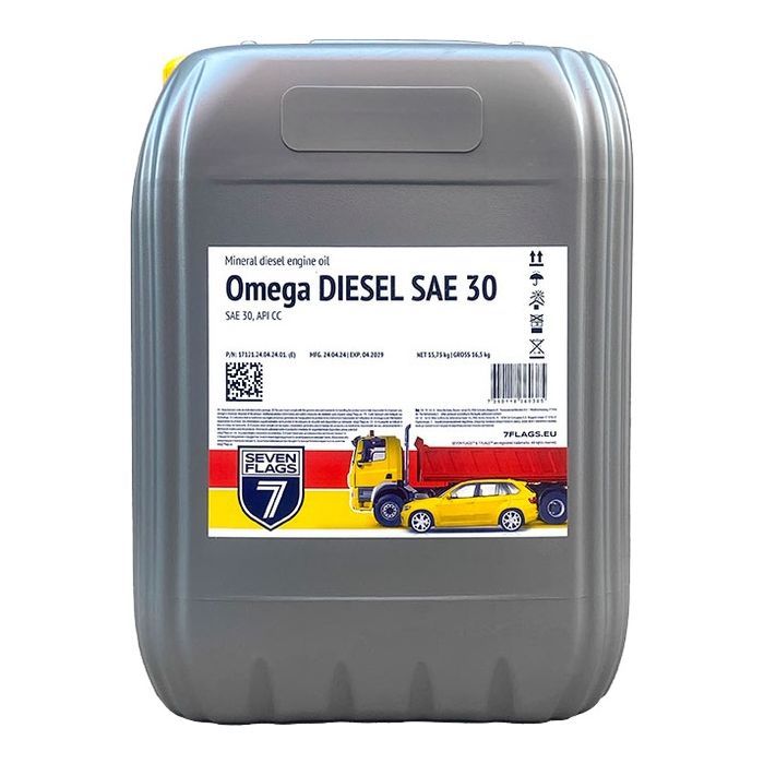 Моторное масло 7FLAGS Omega DIESEL SAE 30 17,5л