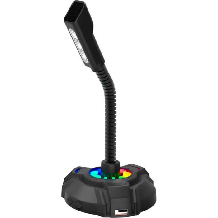 Микрофон HP DHP-1100C RGB backlit 3.5мм+USB Black (DHP-1100C)