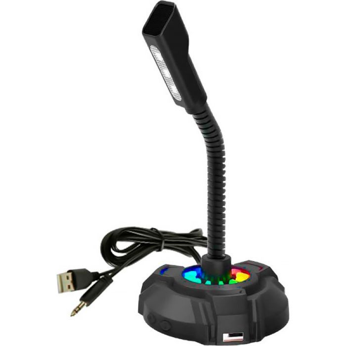 Микрофон HP DHP-1100C RGB backlit 3.5мм+USB Black (DHP-1100C) изображение 3