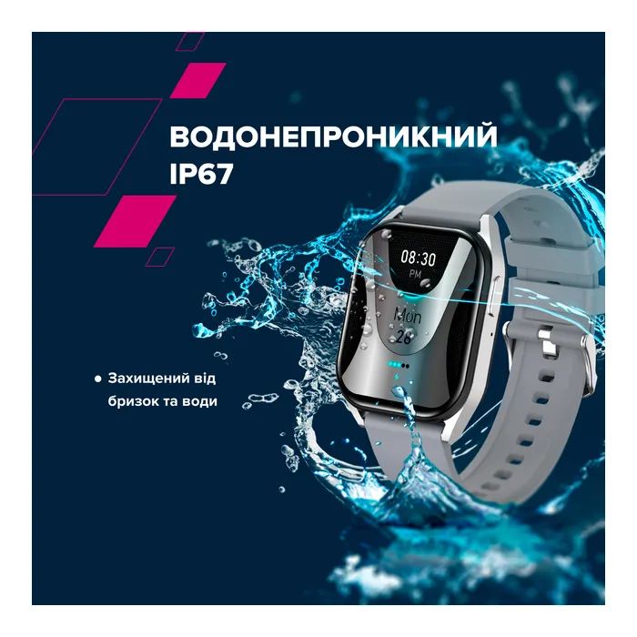 Смарт-годинник Canyon Chatter SW-58 BT-CALL Silver Grey (CNS-SW58SS) зображення 6