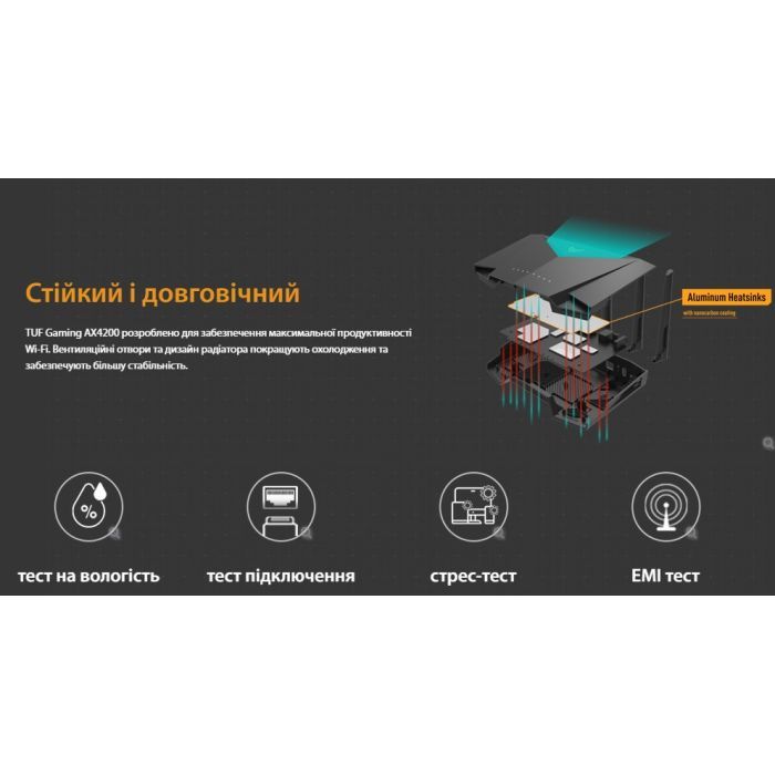 Маршрутизатор ASUS TUF-AX4200 (90IG07Q0-MO3100) зображення 10