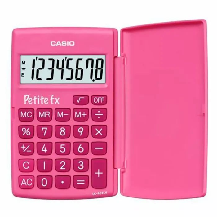 Калькулятор Casio LC-401LV-PK-W-A-EP, розовый (CALC-CAS-LC-401LV-PK)