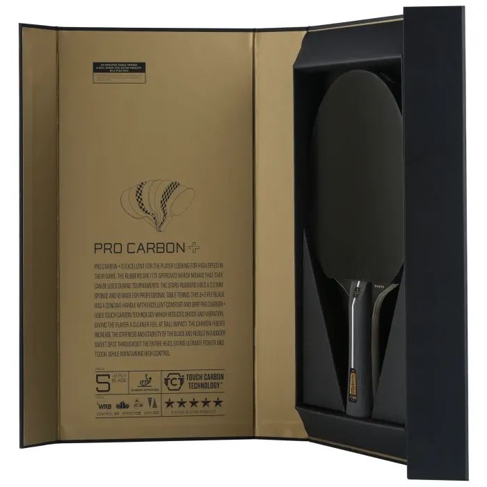 Ракетка для настільного тенісу Stiga Pro Carbon Plus 5 Star FL (1215-2820-01) (931105) зображення 3