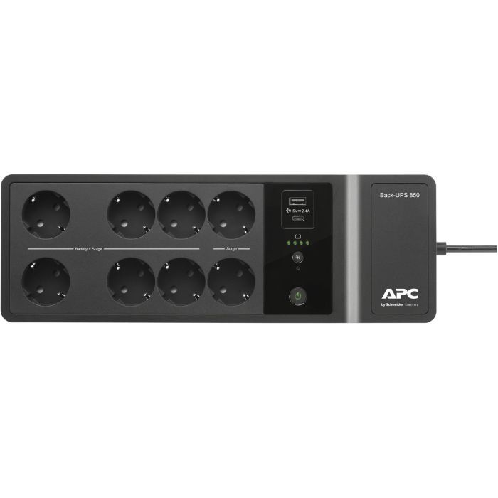 Пристрій безперебійного живлення APC Back-UPS 1050VA, 600W (BE1050G2-GR) зображення 3