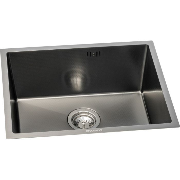 Мийка кухонна GRANADO Under top max STEEL S201 black honeycomb (GS07201BH) зображення 2
